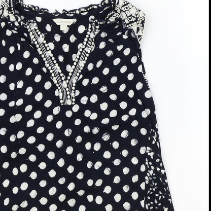Womens UK Size M Monsoon Black Basic Tank