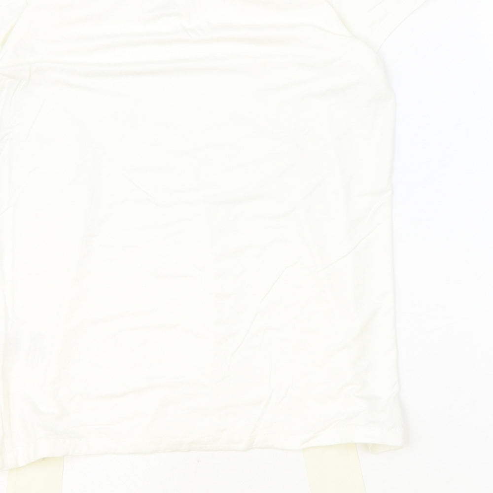 Womens UK Size M Hallhuber Ivory Basic Blouse