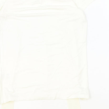 Womens UK Size M Hallhuber Ivory Basic Blouse