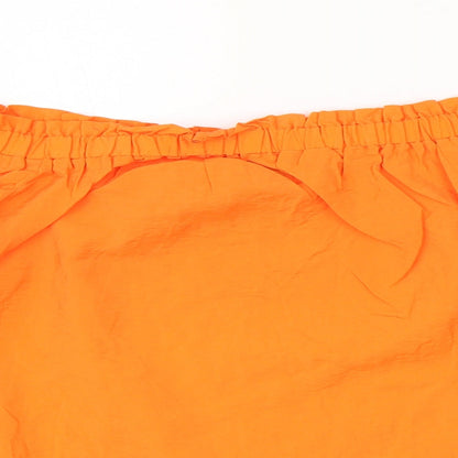 Womens UK Size 14 Marks and Spencer Orange Basic Blouse