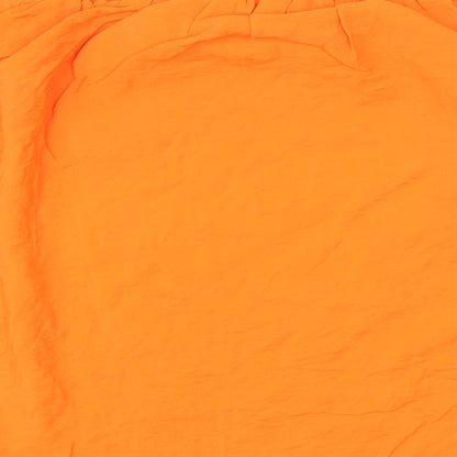 Womens UK Size 14 Marks and Spencer Orange Basic Blouse