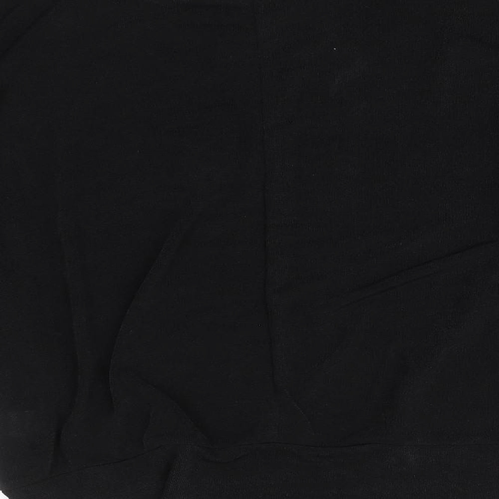 Womens UK Size M QED London Black Basic T-Shirt