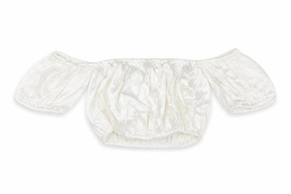 Womens UK Size M Zara White Cropped Blouse