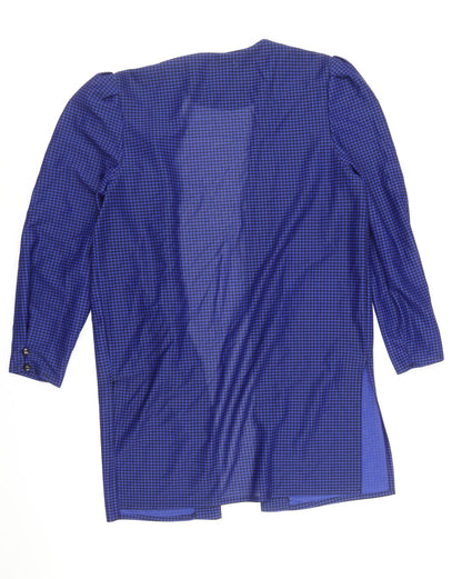 Womens UK Size 14 Preworn Blue Kimono Blouse