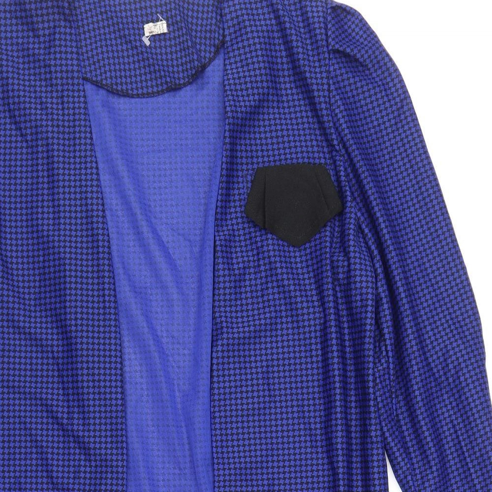 Womens UK Size 14 Preworn Blue Kimono Blouse
