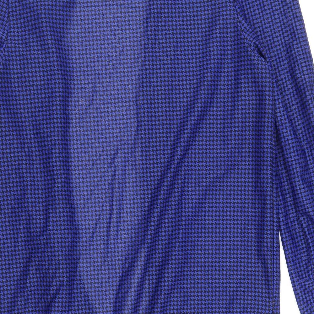 Womens UK Size 14 Preworn Blue Kimono Blouse