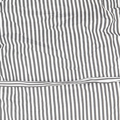 Primark Womens Grey Striped Polyester Basic Blouse Size 6 Round Neck