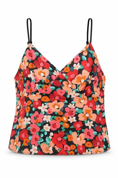 Womens UK Size M Primark Multicoloured Cropped Tank