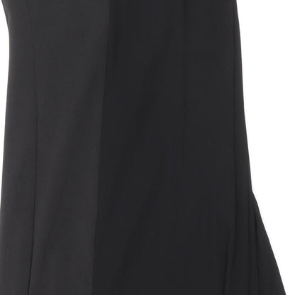 River Island Womens Black Polyester A-Line Size 8 Round Neck Zip