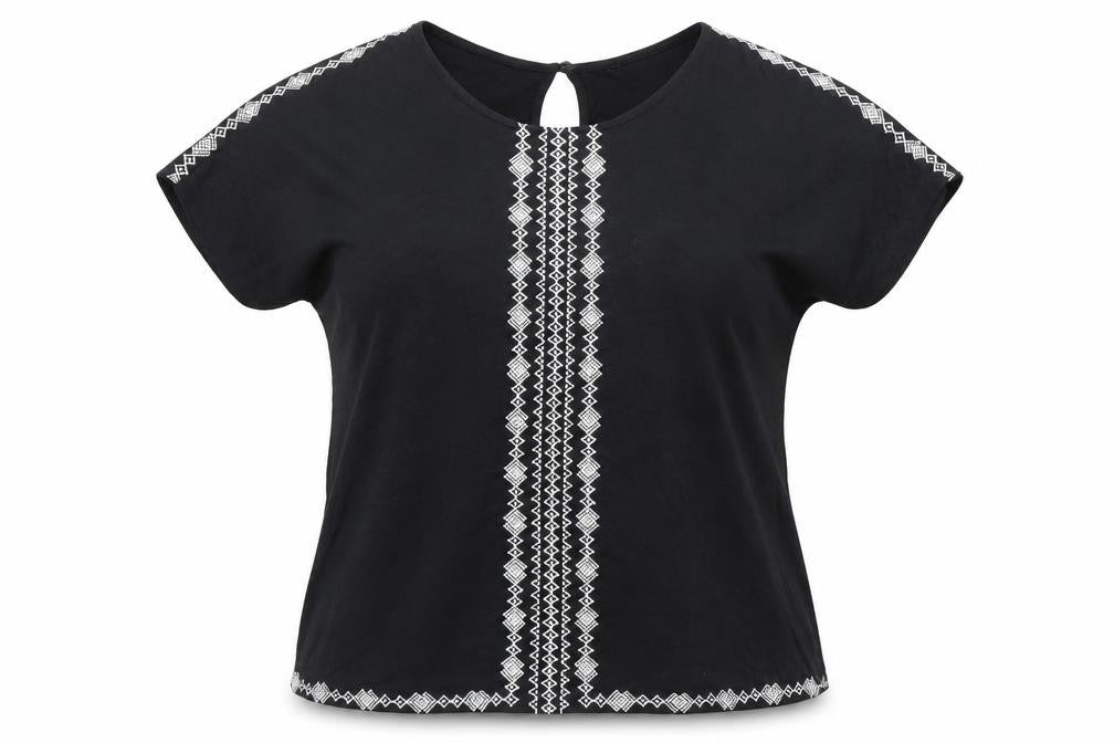 Womens UK Size 12 New Look Black Basic Blouse