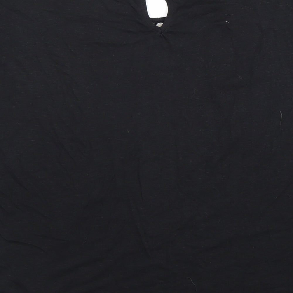 Womens UK Size 12 New Look Black Basic Blouse