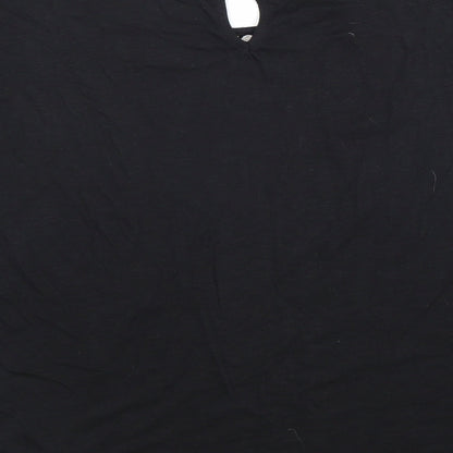 Womens UK Size 12 New Look Black Basic Blouse