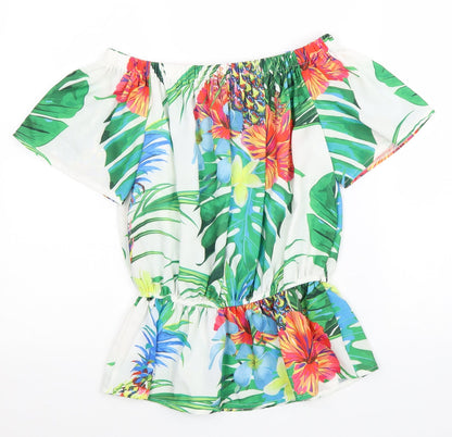 Womens UK Size 10 Quiz White Basic Blouse