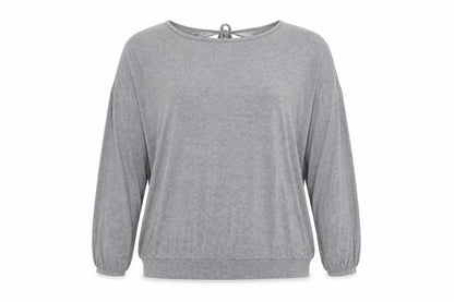 Rosie Womens Grey Viscose Basic Blouse Size 16 Round Neck