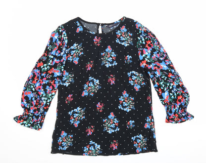Womens UK Size 8 Marks and Spencer Black Basic Blouse