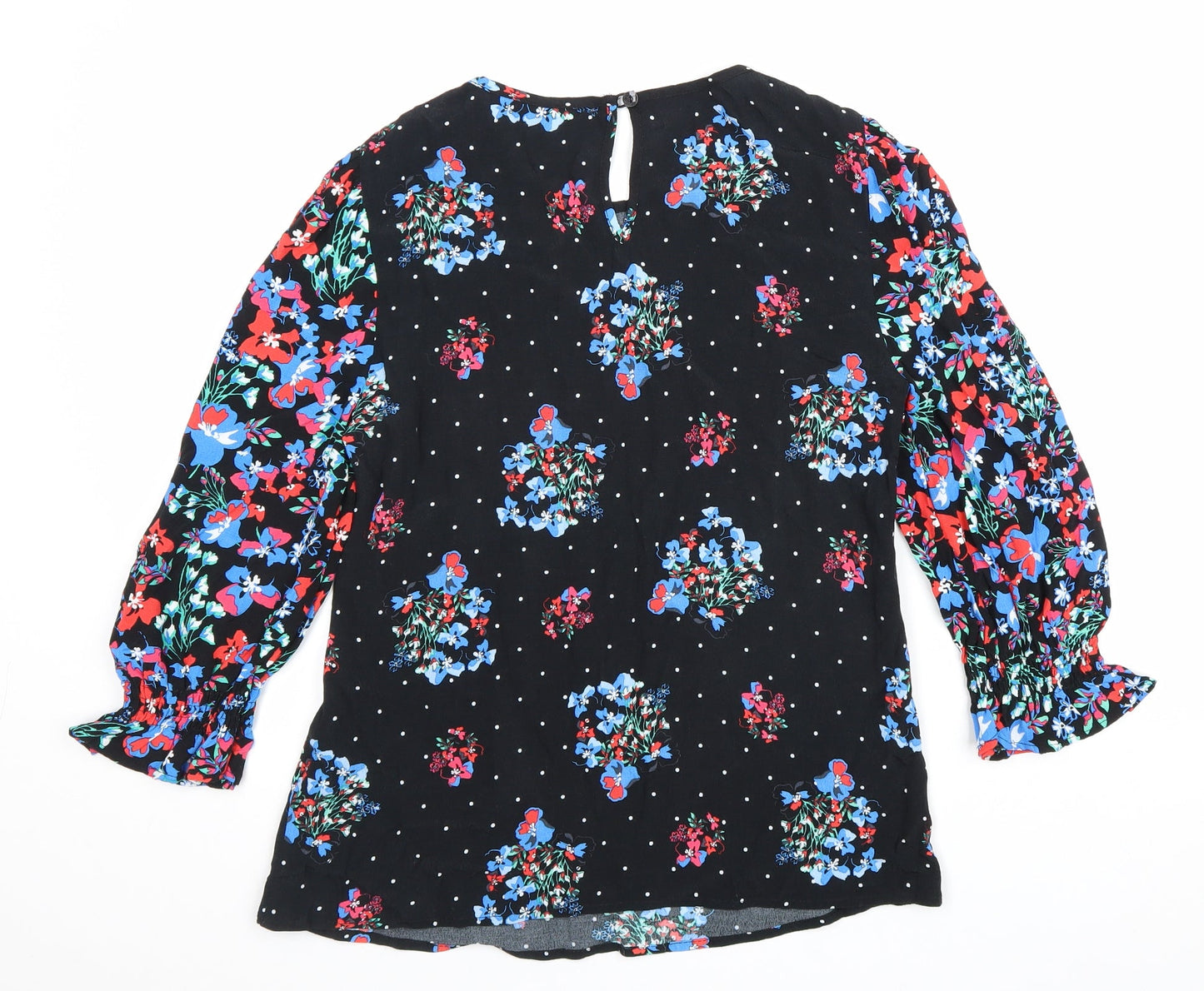 Womens UK Size 8 Marks and Spencer Black Basic Blouse
