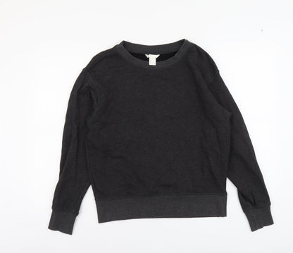 H&M Womens Grey Cotton Pullover Sweatshirt Size S Pullover