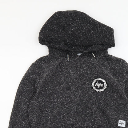 Hype Womens Grey Cotton Pullover Hoodie Size S Pullover