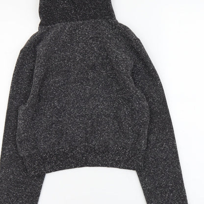 Hype Womens Grey Cotton Pullover Hoodie Size S Pullover