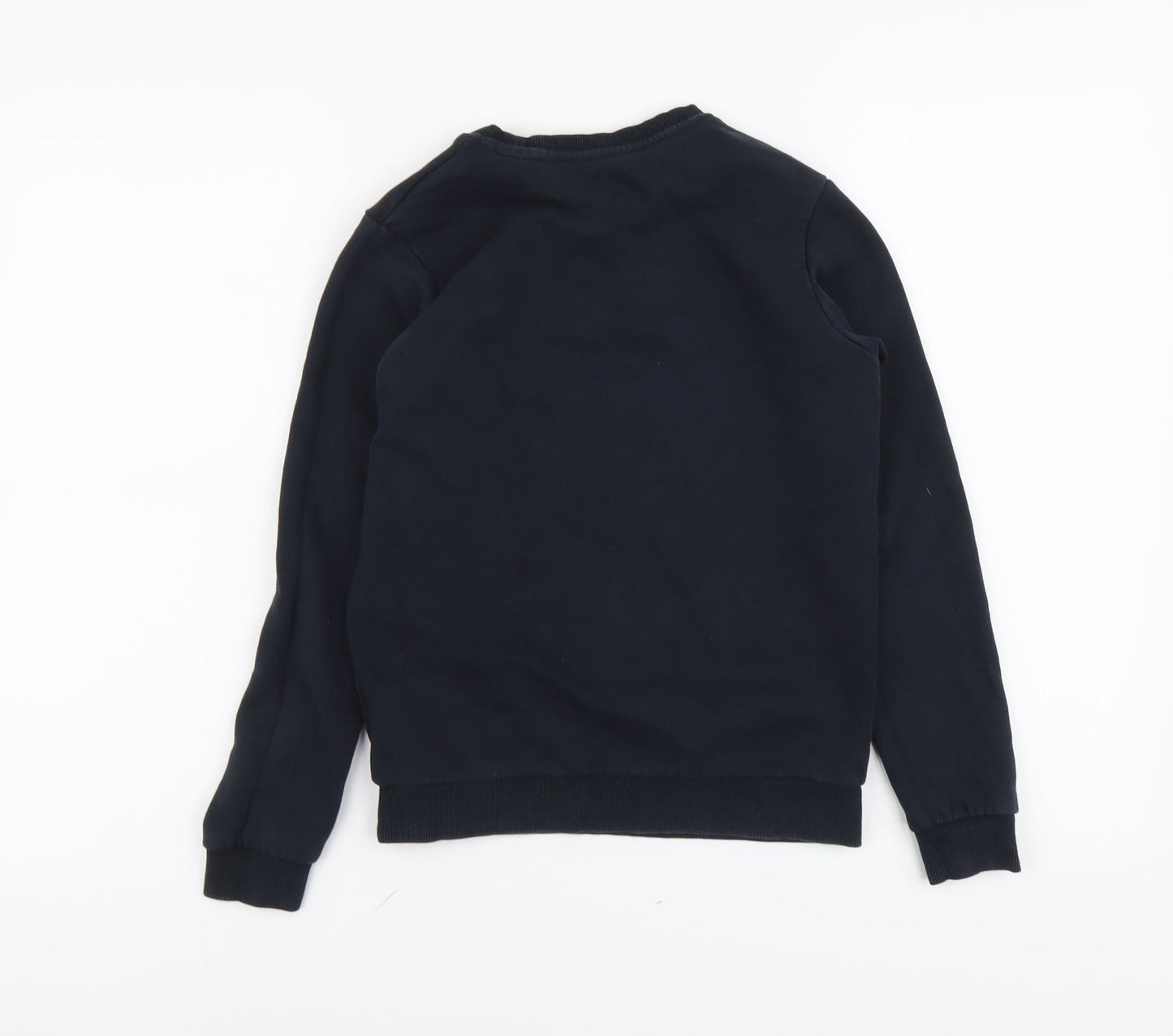 Marks and Spencer Boys Blue Cotton Pullover Sweatshirt Size 10-11 Years Pullover