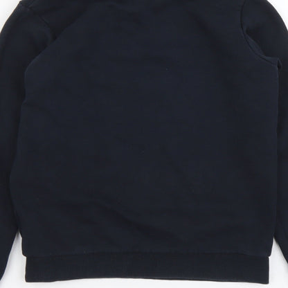 Marks and Spencer Boys Blue Cotton Pullover Sweatshirt Size 10-11 Years Pullover