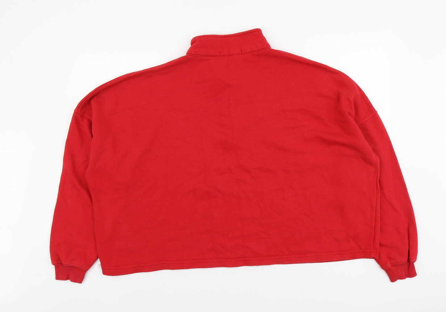 Womens UK Size XL Pull&Bear Red Pullover Sweatshirt