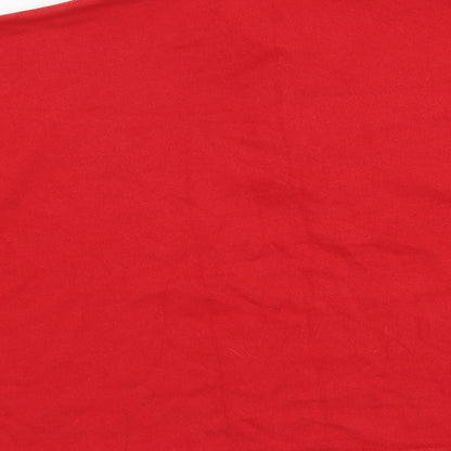 Womens UK Size XL Pull&Bear Red Pullover Sweatshirt