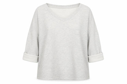Noisy may Womens Grey Cotton Pullover Sweatshirt Size L Pullover