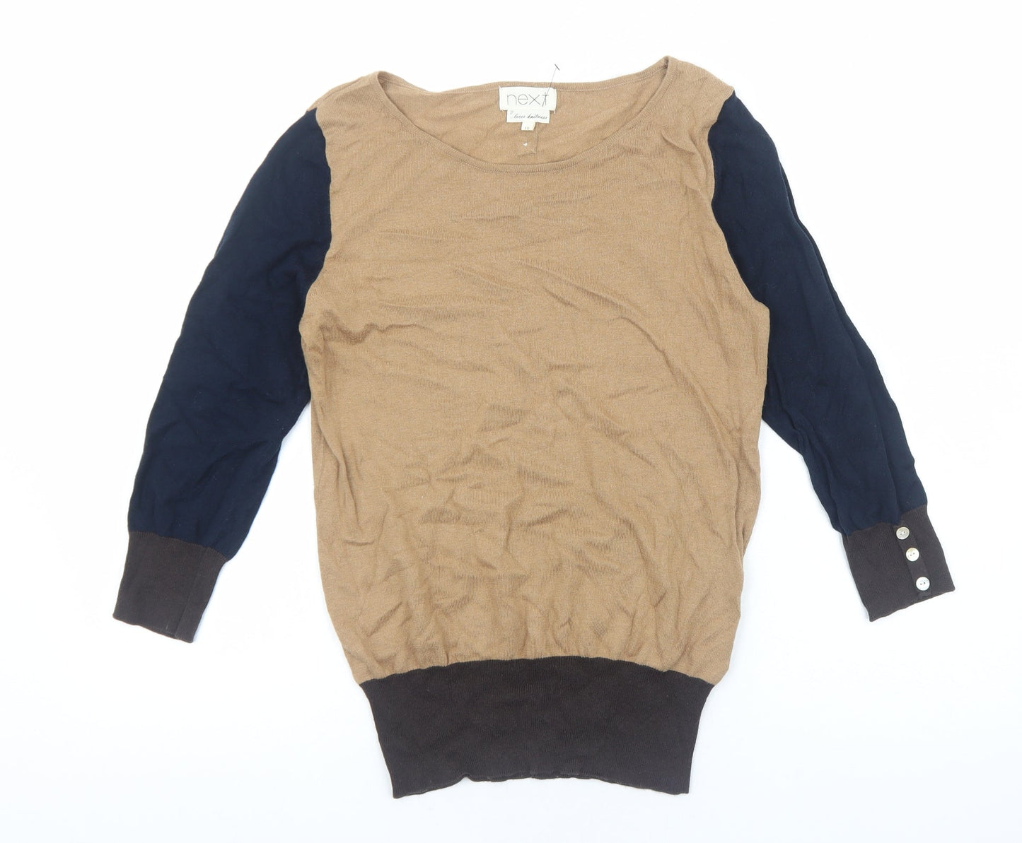 Womens UK Size 10 NEXT Brown Pullover Jumper