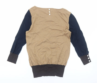 Womens UK Size 10 NEXT Brown Pullover Jumper