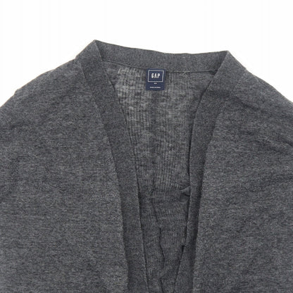 Gap Womens Grey V-Neck Cotton Cardigan Jumper Size XS