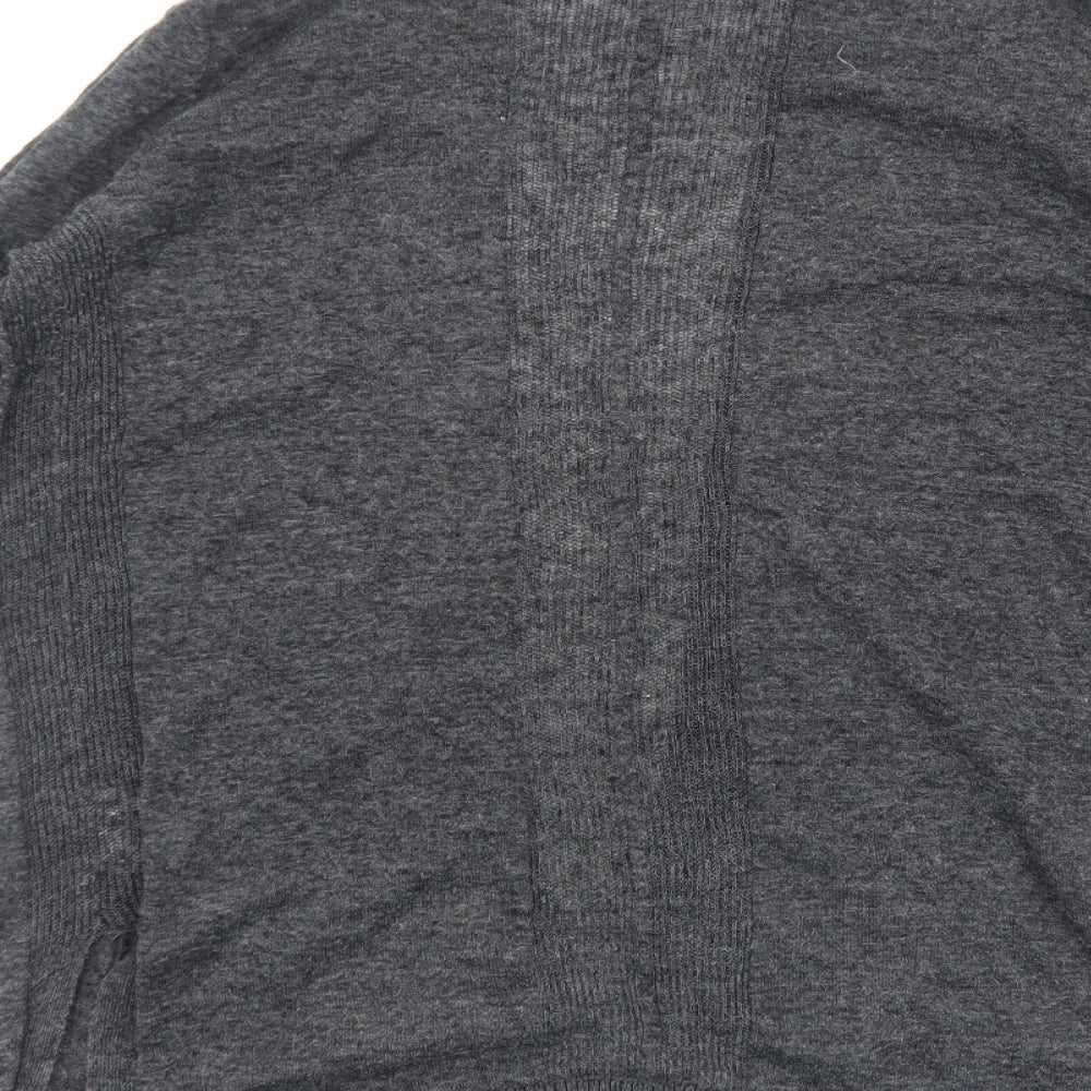 Gap Womens Grey V-Neck Cotton Cardigan Jumper Size XS