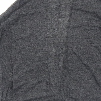 Gap Womens Grey V-Neck Cotton Cardigan Jumper Size XS