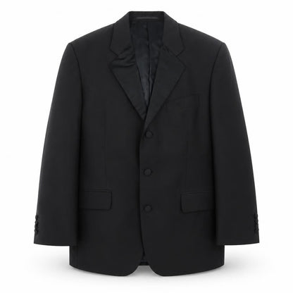 Youngs Mens Black Polyester Jacket Blazer Size L Regular