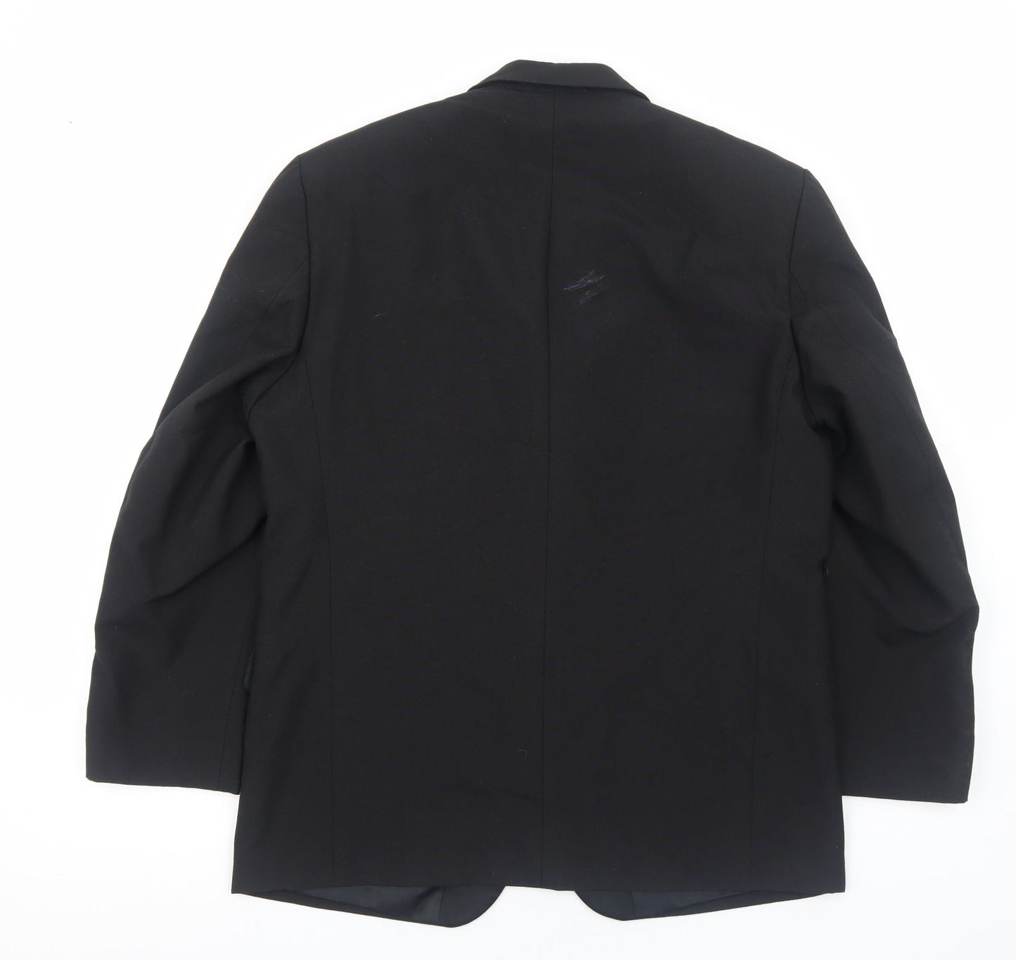 Youngs Mens Black Polyester Jacket Blazer Size L Regular