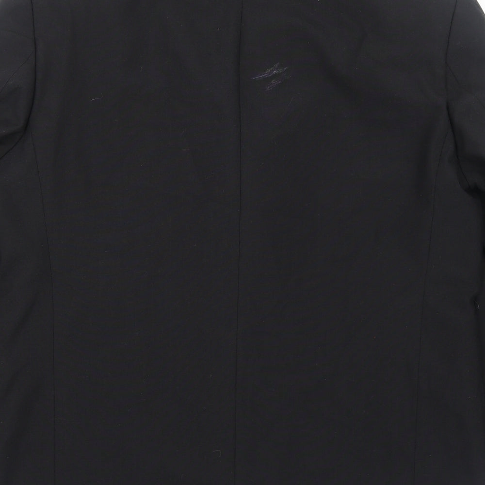 Youngs Mens Black Polyester Jacket Blazer Size L Regular