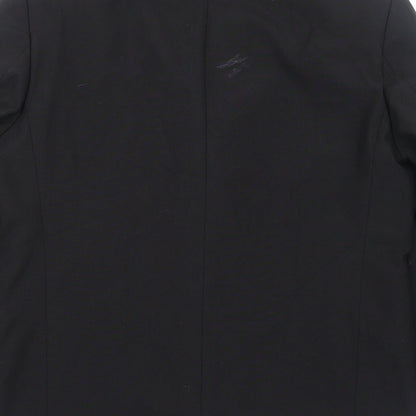 Youngs Mens Black Polyester Jacket Blazer Size L Regular