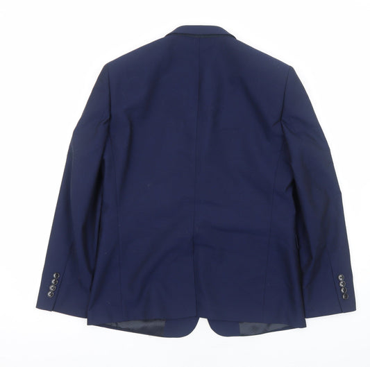 Mens UK Size S Burton Regular Blue Suit Jacket