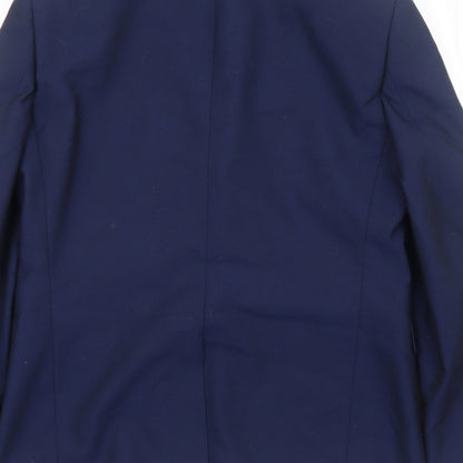 Mens UK Size S Burton Regular Blue Suit Jacket