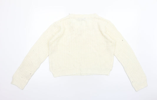 Womens UK Size 16 Select Ivory Pullover Jumper