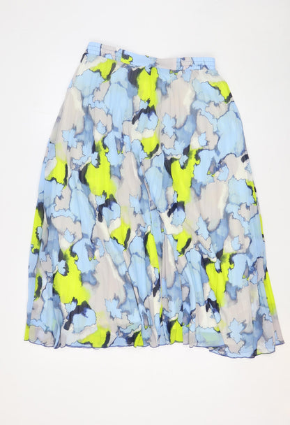 Marks and Spencer Womens Multicoloured Geometric Polyester Swing Skirt Size 12