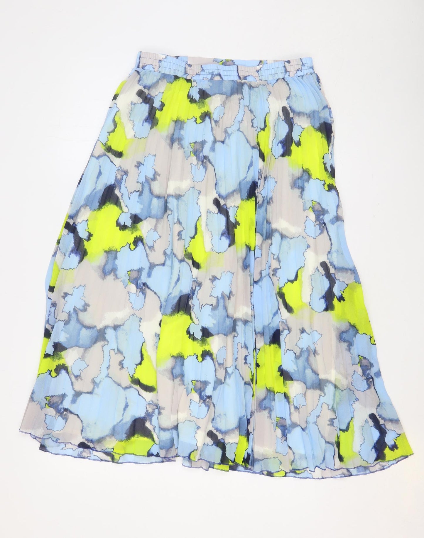 Marks and Spencer Womens Multicoloured Geometric Polyester Swing Skirt Size 12