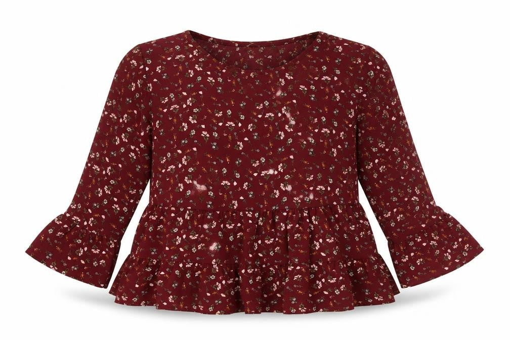 Womens UK Size M Preworn Red Basic Blouse