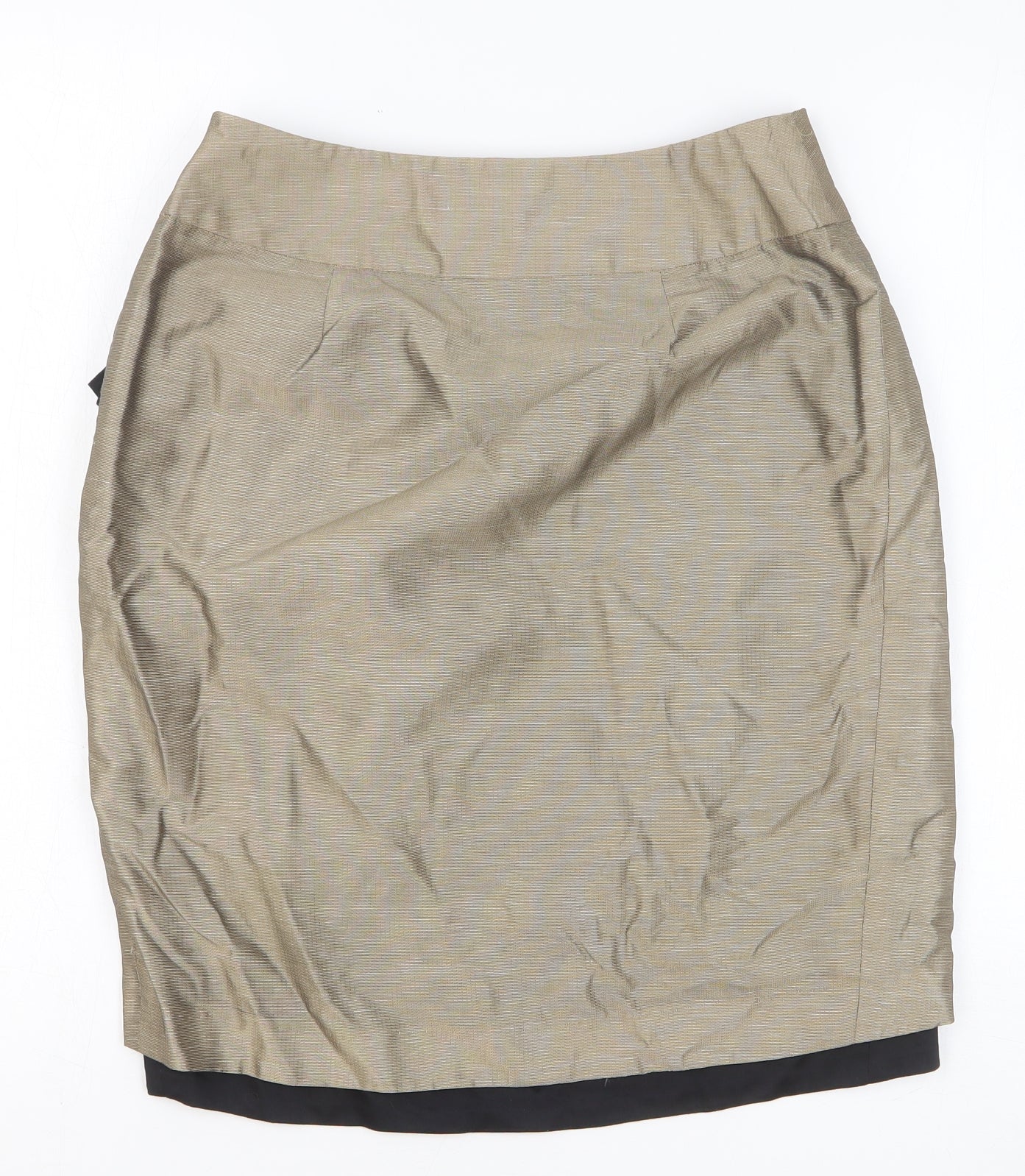 Nouveau Womens Multicoloured Acetate Straight & Pencil Skirt Size 10 Zip