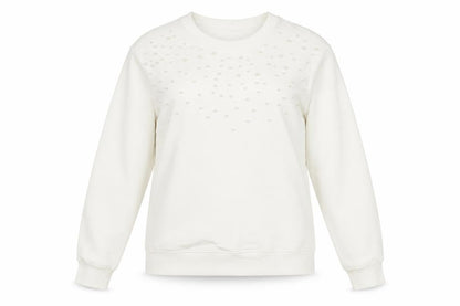 Womens UK Size S Marks and Spencer White Pullover Sweatshirt