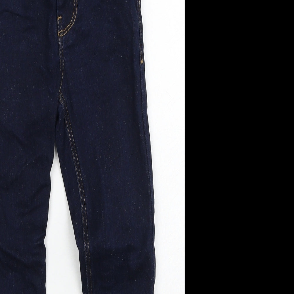 NEXT Boys Blue Cotton Straight Jeans Size 4XL Regular Zip