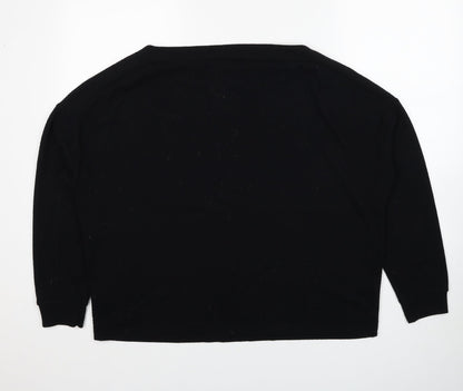 Womens UK Size 14 Dorothy Perkins Black Pullover Jumper