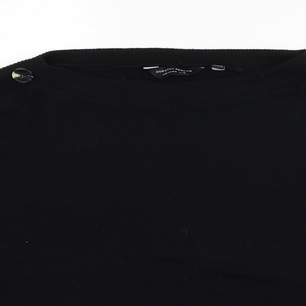 Womens UK Size 14 Dorothy Perkins Black Pullover Jumper