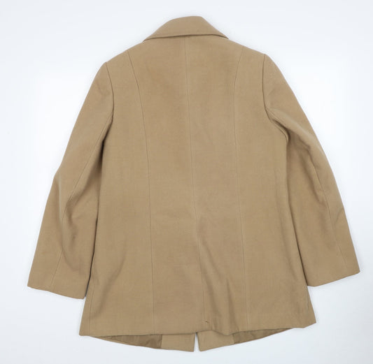 Womens UK Size 12 EWM Beige Pea Coat
