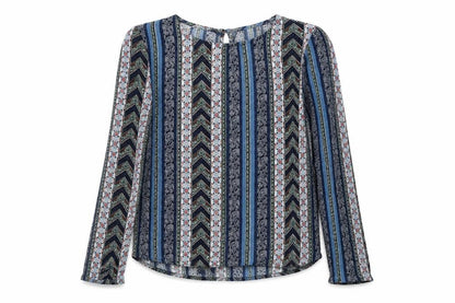 Womens UK Size 8 H&M Blue Basic Blouse